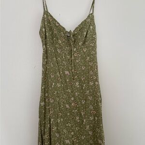 Macy's Green Floral Mini Dress